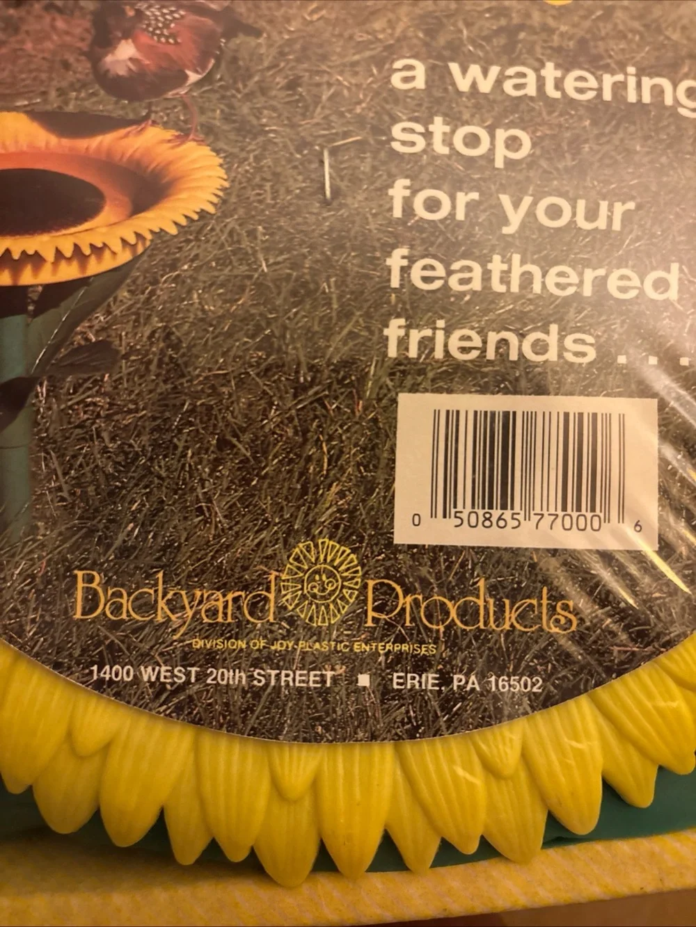 Backyard Products sunflower bird